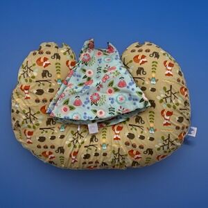 Baby Boppy Nursing pillow Spice Woodland Cover Plus Mint Flower Shower Cover